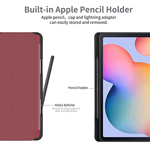 EasyAcc Case Compatible with Samsung Galaxy Tab S6 Lite 2022/2020 10.4 Inch with Screen Protector