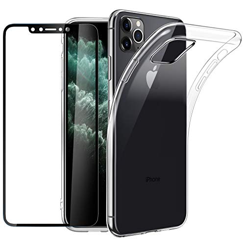Case with iPhone 11 Pro Max Case and Tempered Glass 9H Protective Film