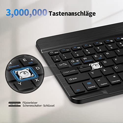 EasyAcc Bluetooth Keyboard, Wireless Bluetooth Keyboard Compatible with Windows/Android/iOS