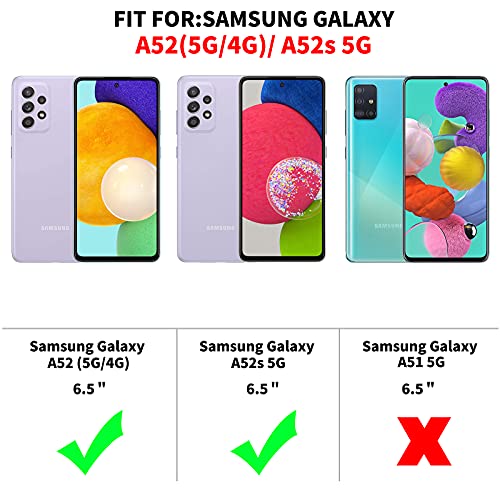 Case for Samsung Galaxy A52/ A52s with 2 pieces protective film